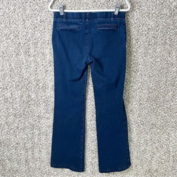 Betabrand Jeans Women’s Medium Stretch Pull On Blue Indigo Yoga Denim Bootcut - Picture 4 of 5